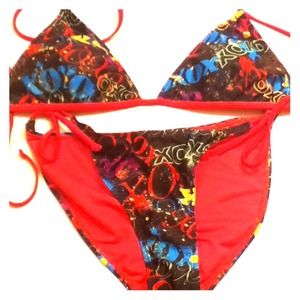 Multi Colored XOXO bathing suit !