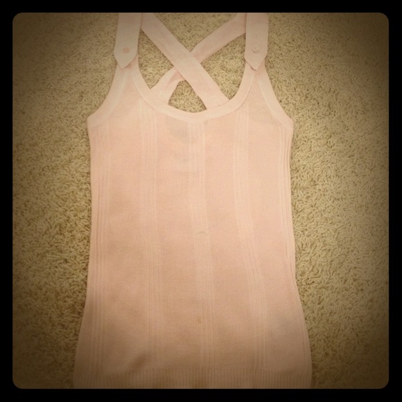 A/X baby pink top