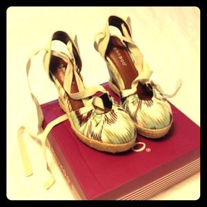 Bamboo wedge espadrilles