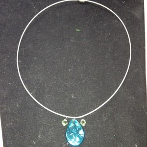 Dichroic pendant necklace
