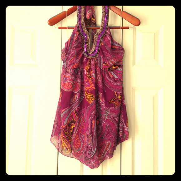 **SOLD** Paisley halter top