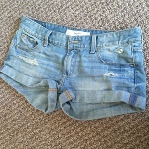A&F denim shorts
