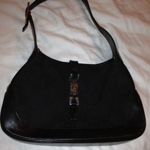 Vintage black Jackie O Gucci bag.