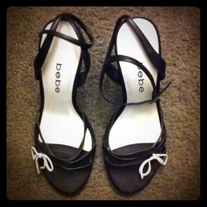 Cute bebe Black & White Shoes