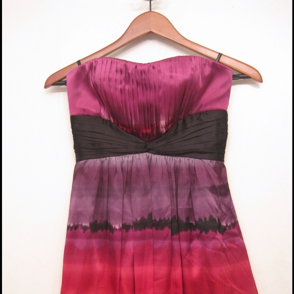 Bebe multicolor silk cocktail dress