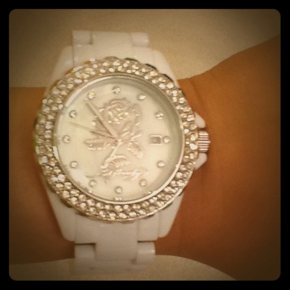 White Ed Hardy Watch