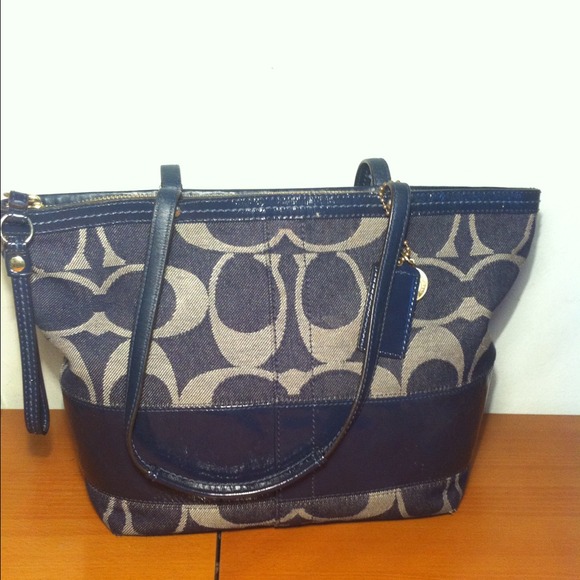 ~REDUCED~ Authentic Denim Coach Tote