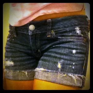 Destroyed Denim Shorts