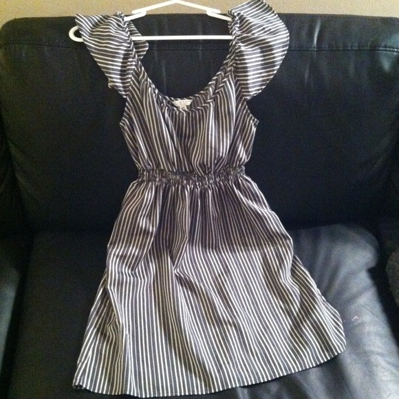 Striped gray dress