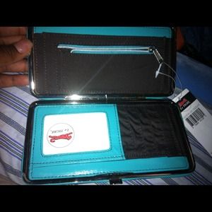 Brand new brown/mint LeTigre women's wallet