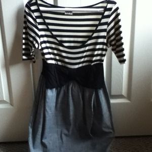 Striped bow dress