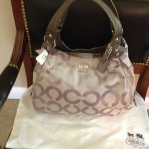 Grey Coach Handbag
