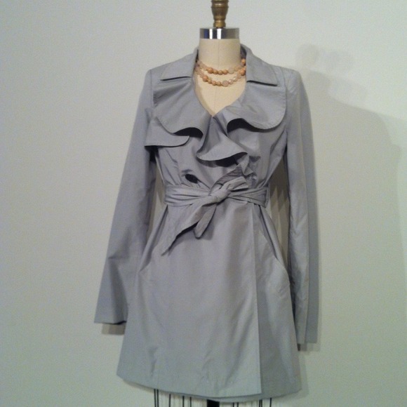 🔴Sold🔴The Limited Ruffled Trench Coat