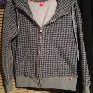 Canadian brand blue and grey hoodie