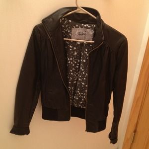 RESERVED Black leather jacket