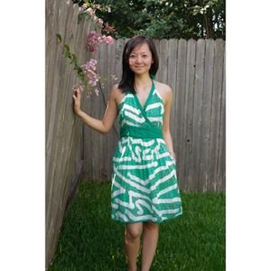 Dresses & Skirts - Green halter dress from Anthropologie Dresses & Skirts - Green halter dress from Anthropologie
