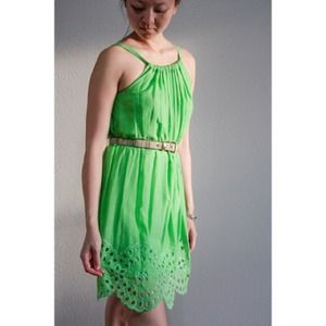 max studio Dresses & Skirts - SOLD! Max Azria lime green eyelet dress max studio Dresses & Skirts - SOLD! Max Azria lime green eyelet dress