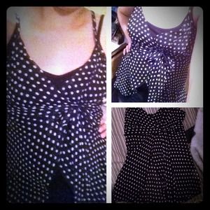 ❌sold❌ new sheer polka dot blouse never worn🎀