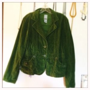 Green cord blazer/jacket