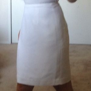 White pencil skirt
