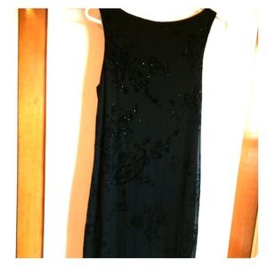 Black embroidered dress size medium