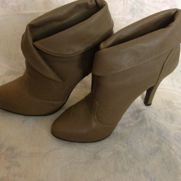 Beige booties