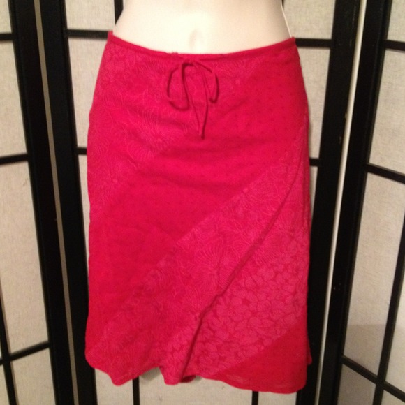 🌀RESERVED for bella67🌀Pretty Red Cotton Skirt