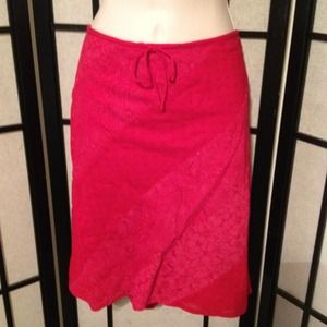🌀RESERVED for bella67🌀Pretty Red Cotton Skirt
