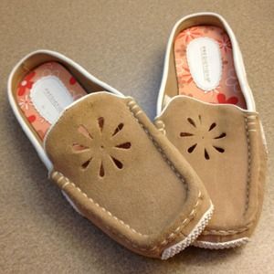 Tan Slip on flats