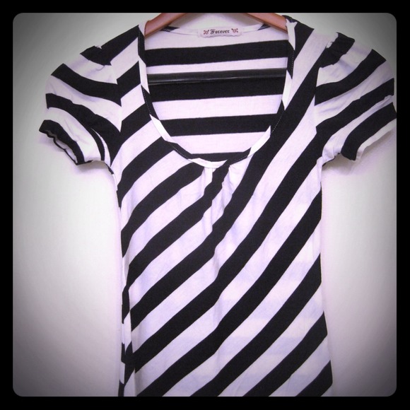 Black and white striped shirt
