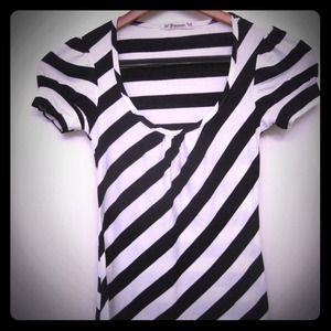 Black and white striped shirt