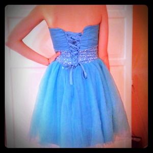 Blue homecoming dress