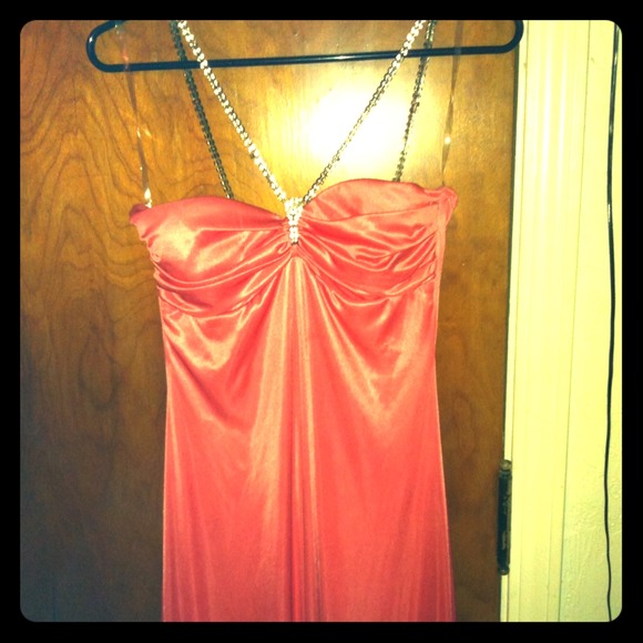 Silk dress . Pink