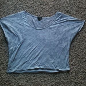SOLD Sheer Leopard Print Crop Top