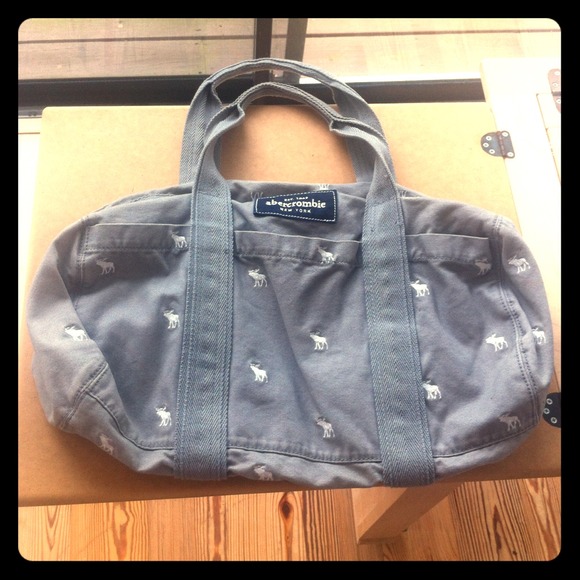 Abercrombie Gray Duffle Bag