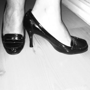 Black Preppy Dress Heels