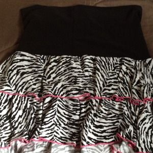 ❌sold❌💗Cute zebra mini skirt💗