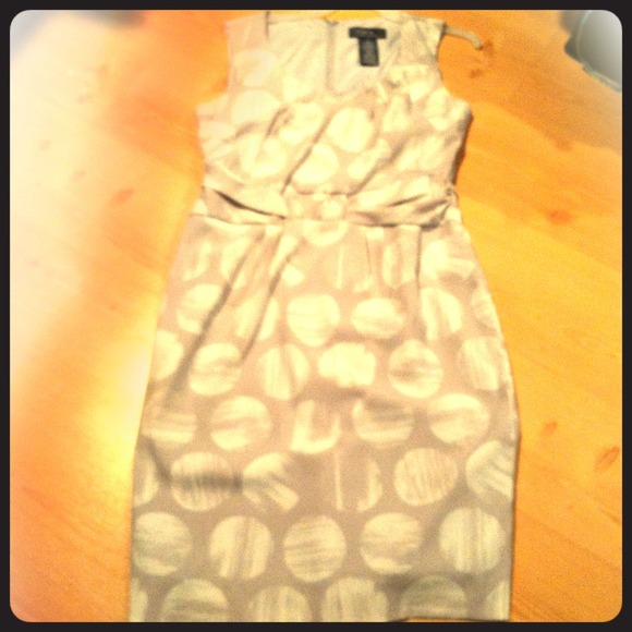Grey Silk Dress.