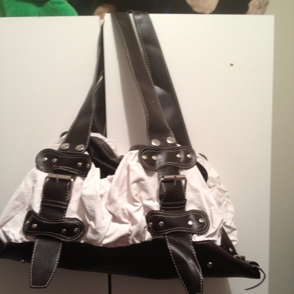 Black and white purse