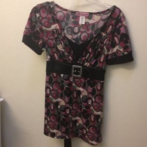 NWOT. Maroon dressy top