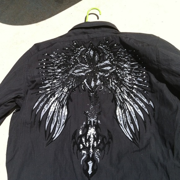 Men's designer button down shirt - Picture 2 of 2