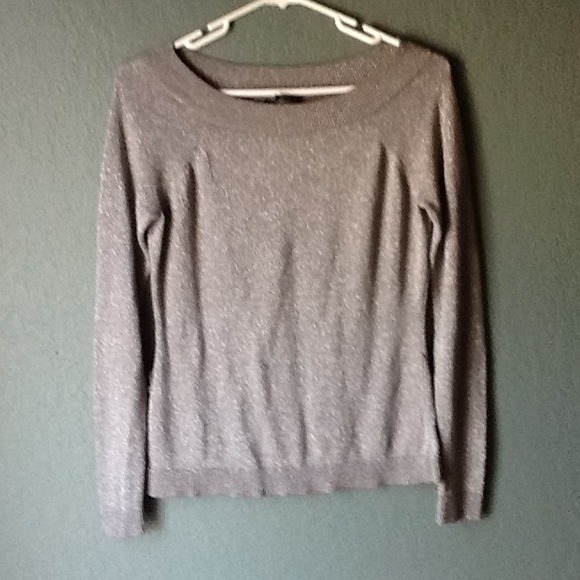 Metallic silver top