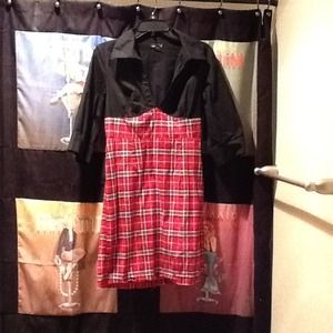 ✂Black and plaid dress!✂price reduced!