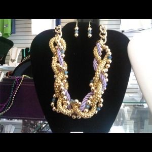 Neckless and earrings