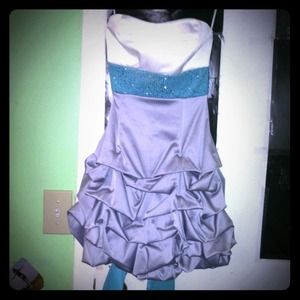 Blue & grey dance dress