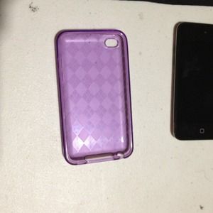 Cute purple iPod case with camra