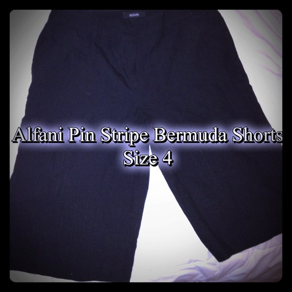 Alfani Bermuda Pin Stripe Pants