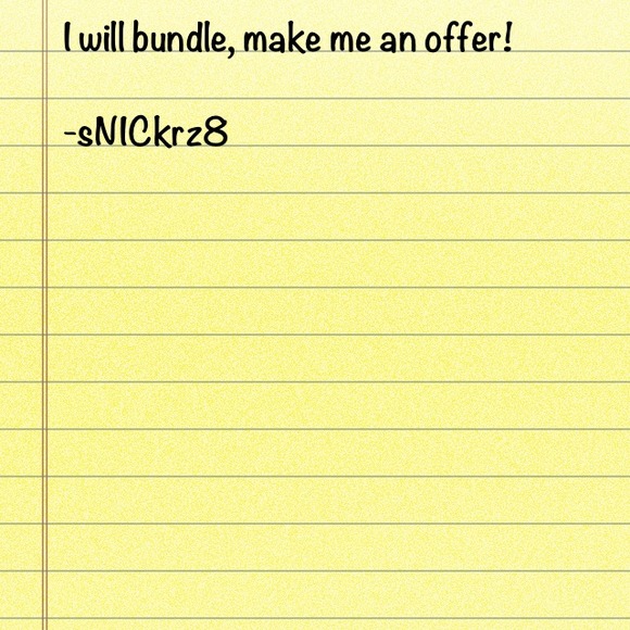 I will bundle so feel free to make me an offer!