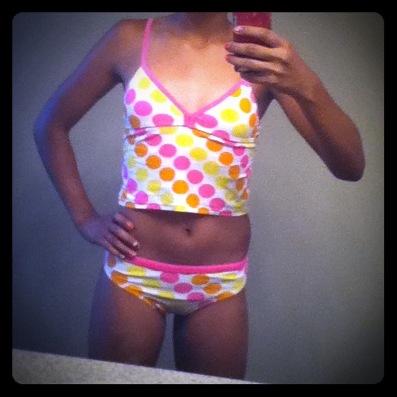 Polka dot tankini