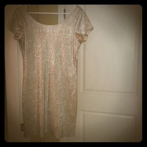 Silver mini party dress